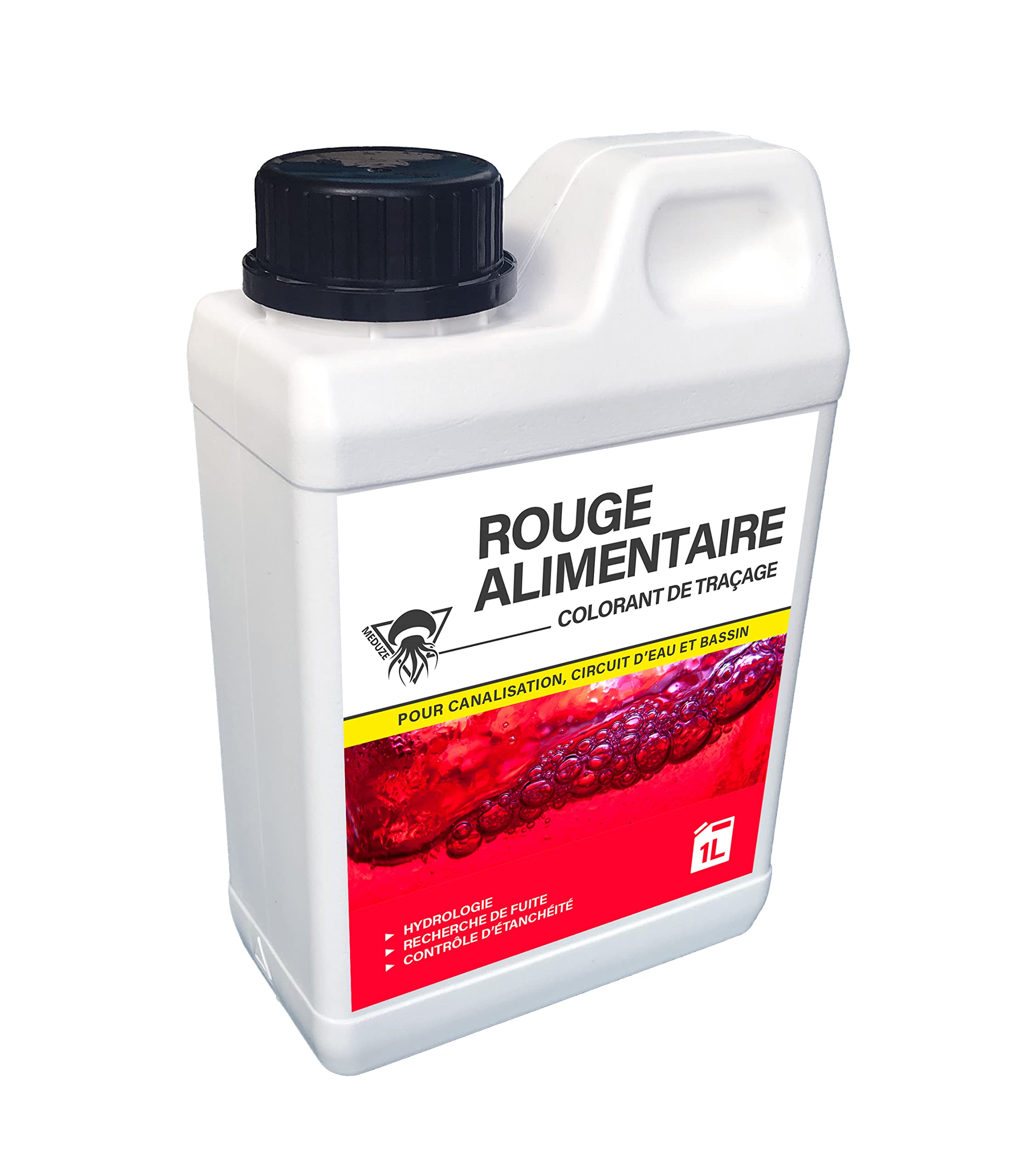 Méduze - Rouge alimentaire colorant de traçage prêt à l’emploi 1L