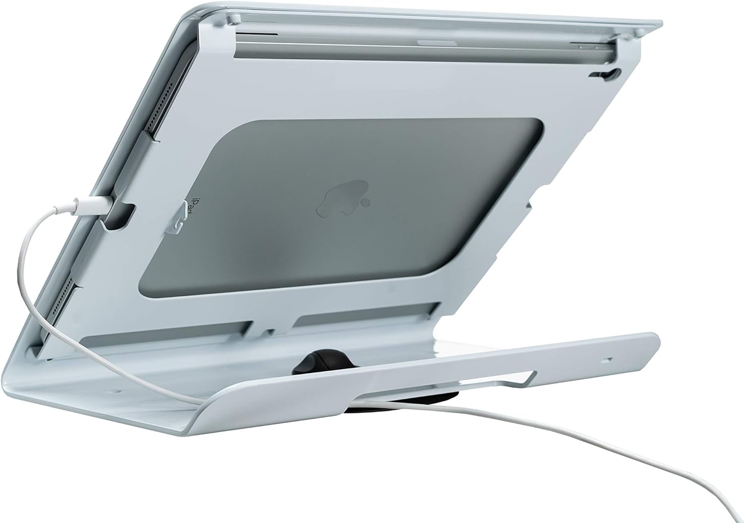 Theft-Deterrent Kiosk – CTA Sleek Rotating Theft-Deterrent Kiosk Stand with Optional Swivel for Retail Transactions and Security Locking Cable for iPad Pro 3rd Gen. 12.9-Inch (PAD-RTDW13) – White