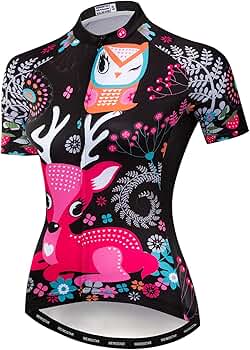 Weimostar Bike Jersey Women's Cycling Jersey Half Zip MTB Tops Clothing