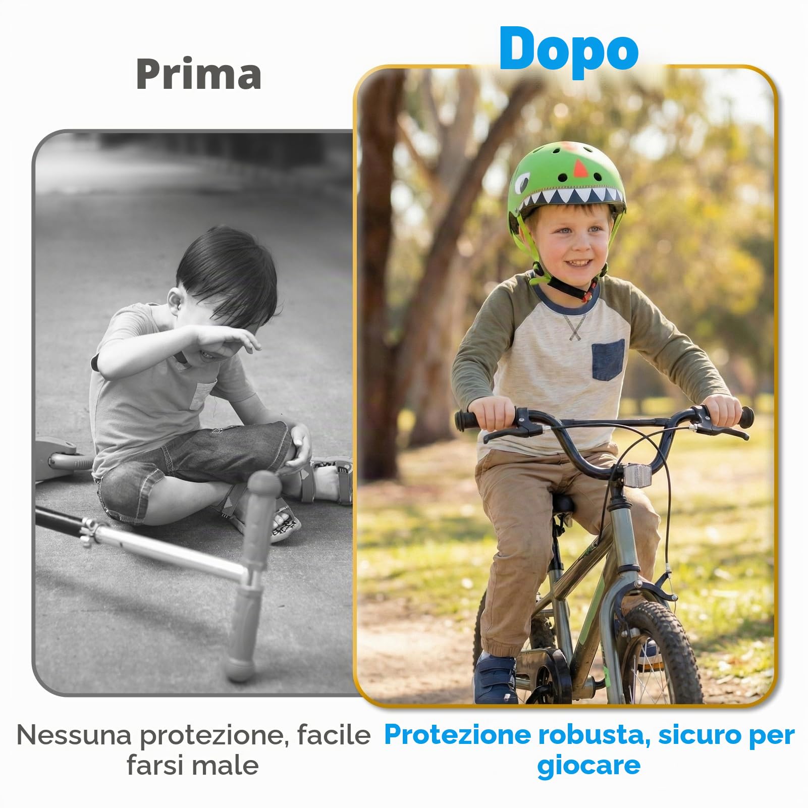 Wdmiya Casco bici per bambini | casco da skater, bicicletta Hoverboard, Pattini, BMX Casco da bicicletta regolabile (taglia: S, 50-54 cm) | per 2-5 Anni