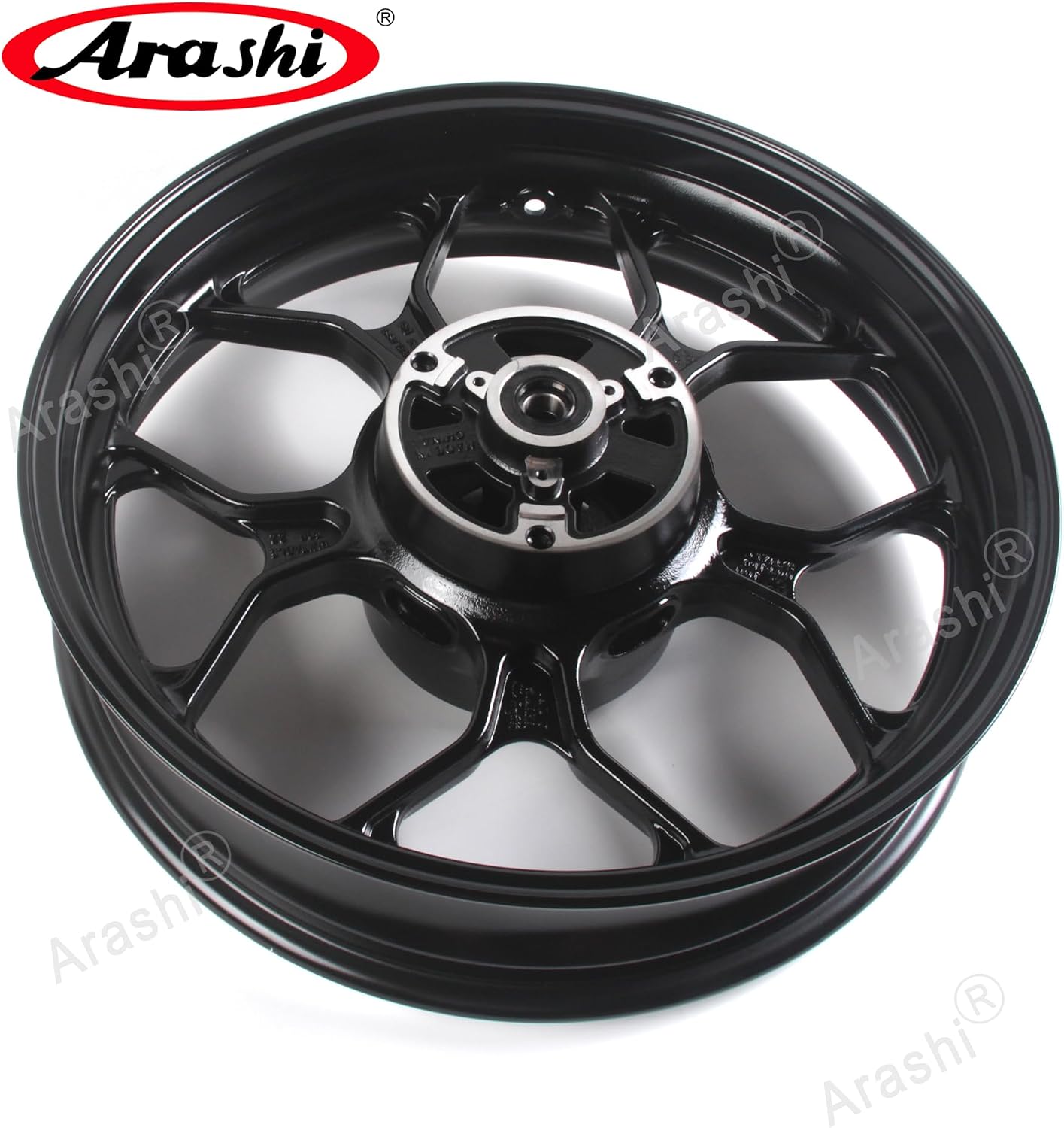 Arashi Rear Wheel Rim for Yamaha YZF R3 R25 2015-2025 ABS include, MT03 MT25 2015-2025, Motorcycle Replacement Accessories Parts Gloss Black