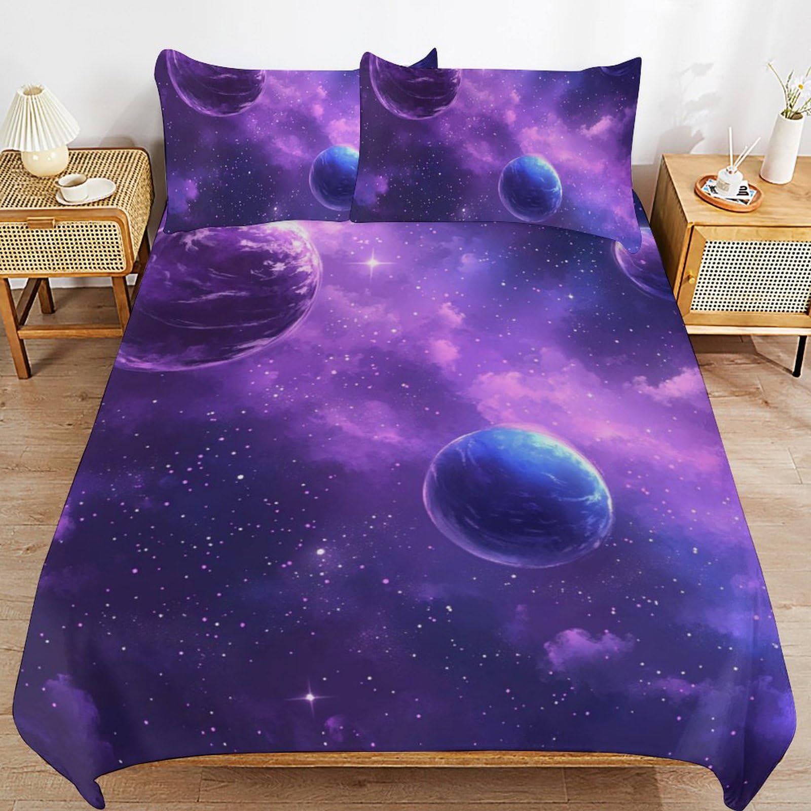 Housse de couette 135x200 cm douce pour lit d'enfant et adolescent