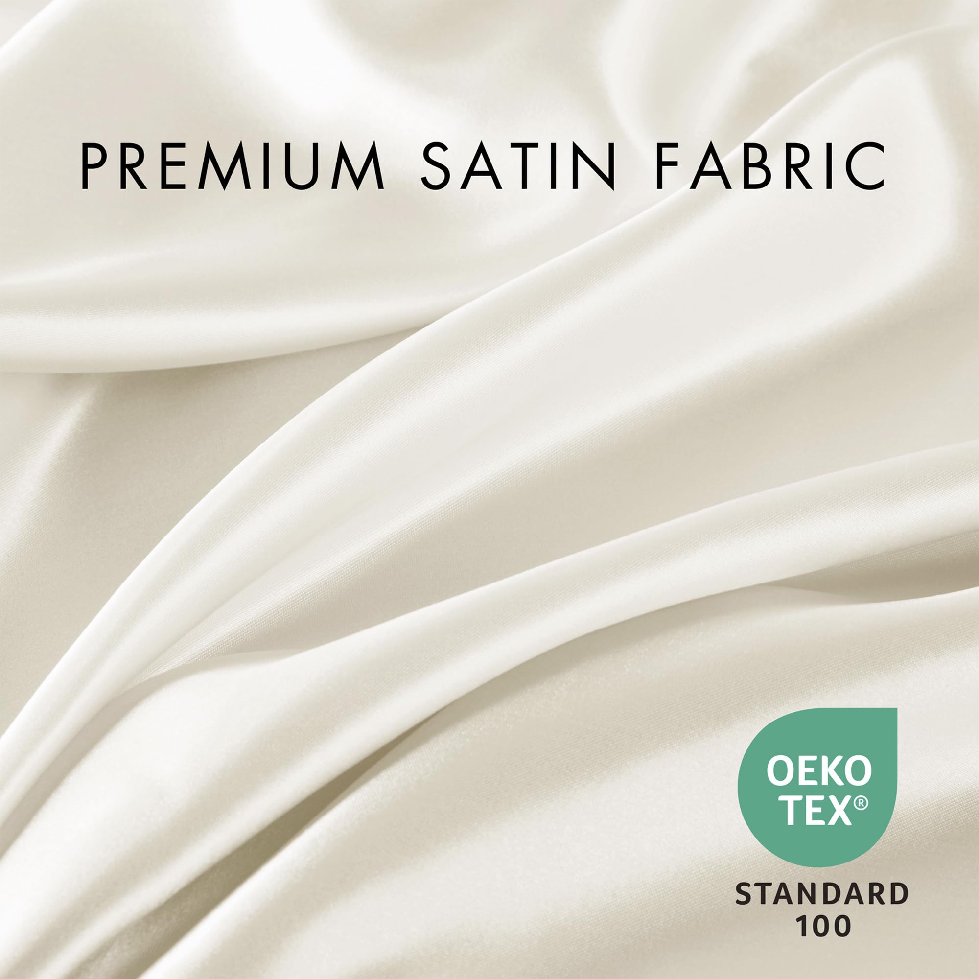 Madison Park Essentials - Set di lenzuola in raso per letto queen size, lussuose lenzuola in raso setoso, con tasca elastica da 35,6 cm, per materassi fino a 40,6 cm, senza pieghe, set di lenzuola in