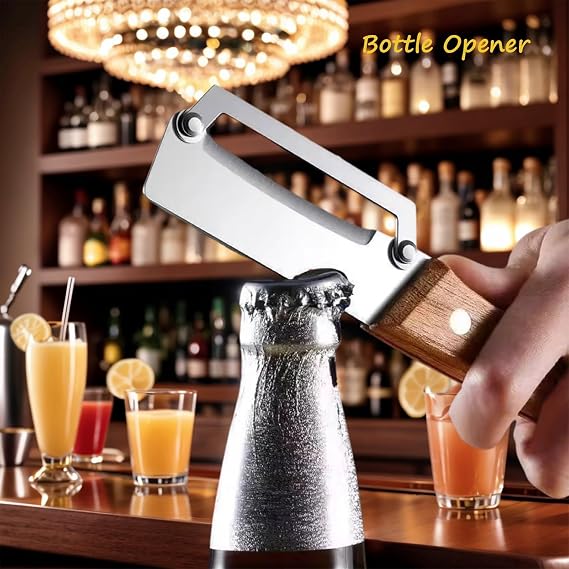 Cartorya Peeler, Duradwell Peeler, Zero Snag Wooden Tool, Multi-Functional Vegetable Peeler For Kitchen, Stainless Steel Blade With Ergonomic Handle, Efficient Peeling Tool, Bottle Opener (1pc)