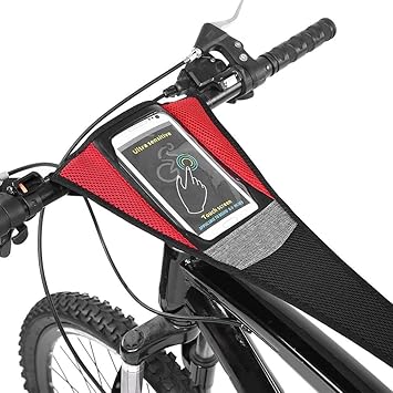 Amazon 自転車 汗受けネット セーフティネット 電話バッグ付き 超