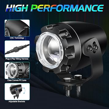 Whipless LED Whip Lights for Side by Side, Niwaker RGBW Whip Light Kits with RF Remote & Switch RGB Chasing Lights Antenna LED Whips for UTV ATV SXS Dune Buggy Polaris RZR Can Am Kawasaki Honda