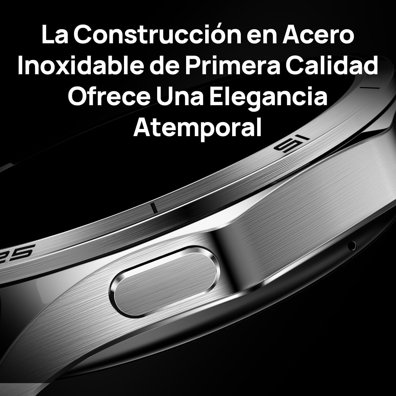 Mibro GT Reloj Inteligente para Correr con Cuerpo de Acero Inoxidable, Llamadas Bluetooth, Pantalla AMOLED de 1,43 Pulgadas, Resistente al Agua 5 ATM, Compatible con Android e iOS (Plateado)