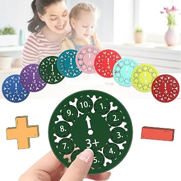 Maths Fidget Spinner 9 Pieces Fidget Toys Set Party Bag Children's