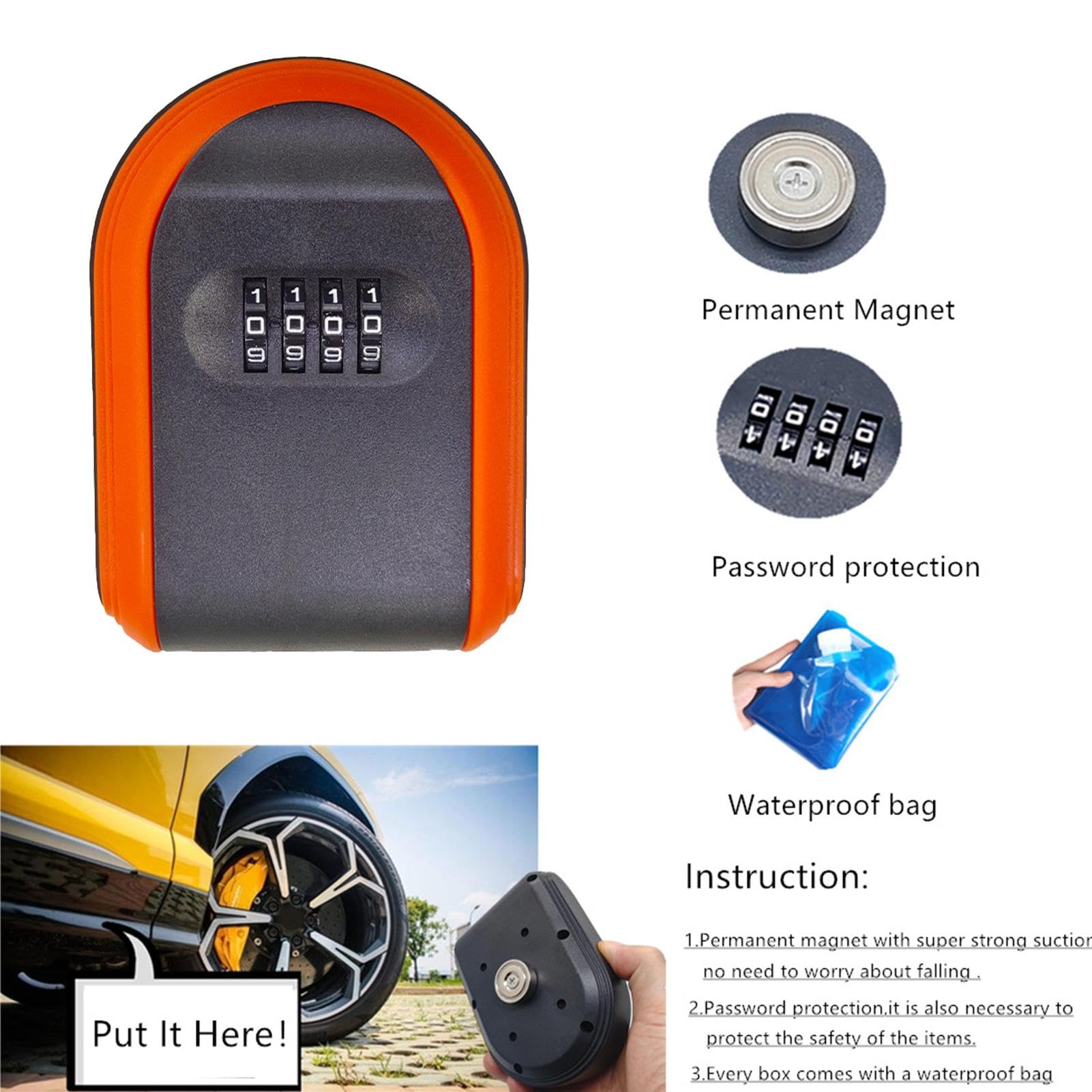 A Key Magnetisches Auto – sicherer magnetischer Schlüsselkasten