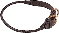 Vista 8 de Alvalley Collar de perro trenzado con hebilla Collar de entrenamiento para perros fuerte y elegante Viene con seis hebras de cuero trenzado a