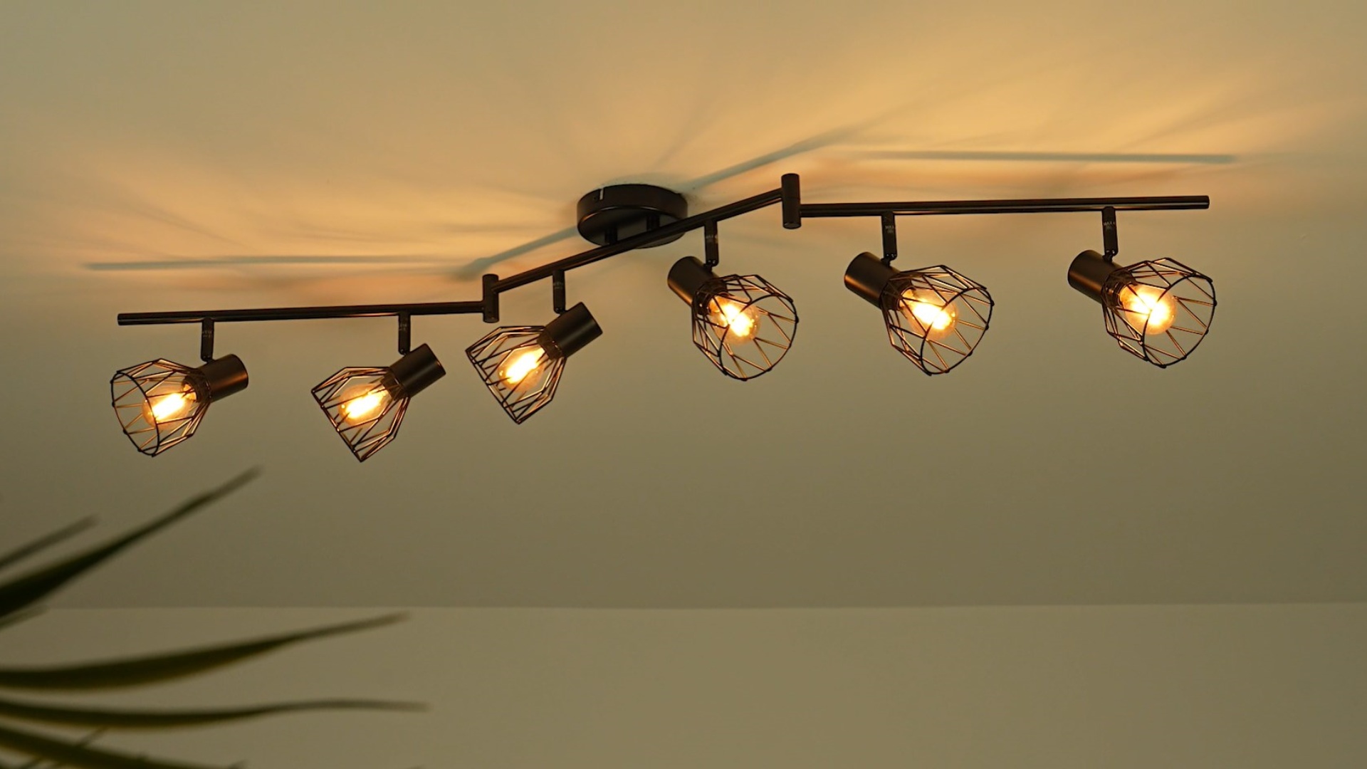 KYOTECH Plafonnier LED 1 Spots Orientables 1 GU10 Spots de plafond