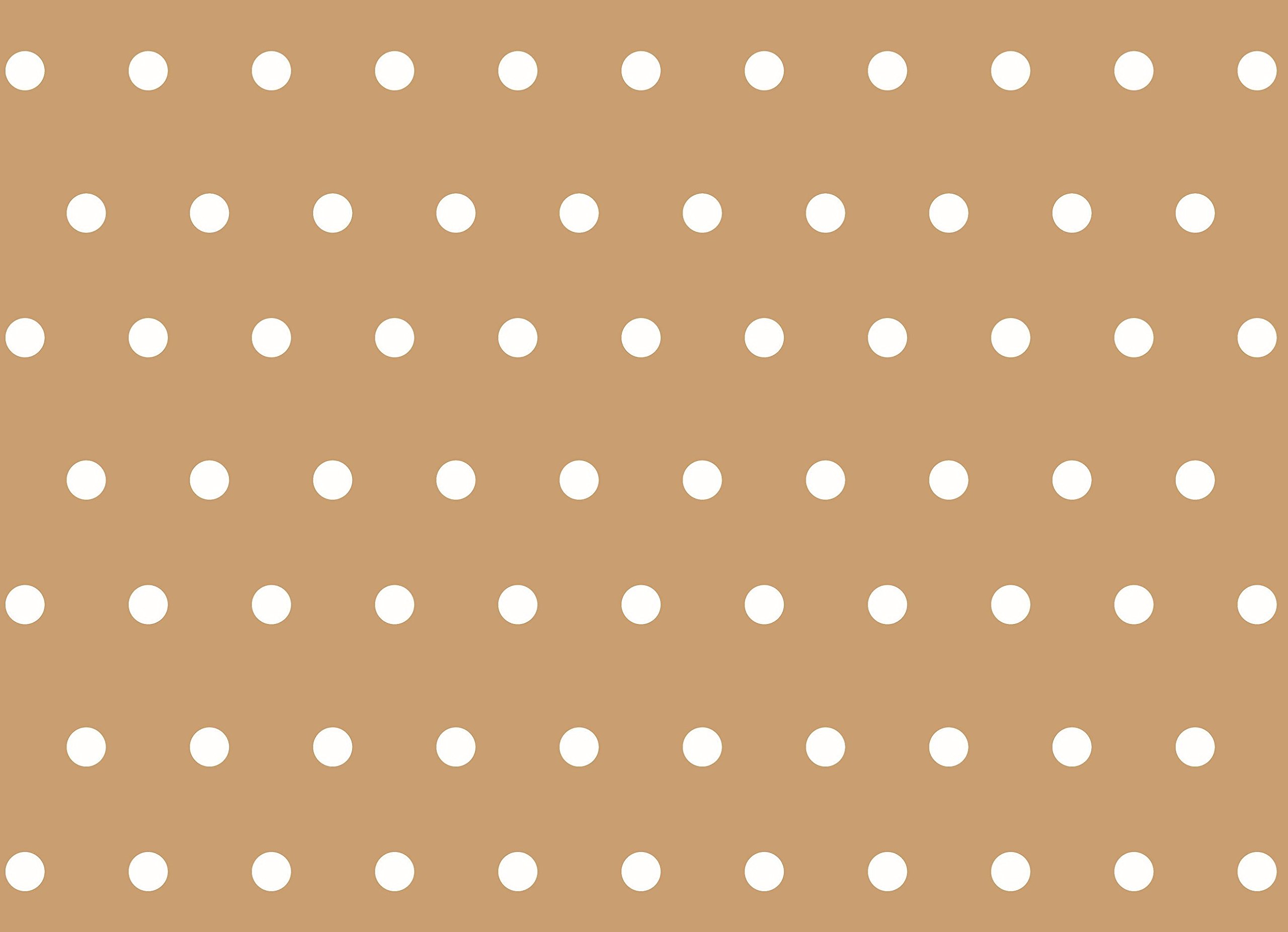 Home Direct Beige Rectangular Oilcloth Pvc Wipe Clean Tablecloth 140Cm X 240Cm 55X94 Polka Dot (Beige)