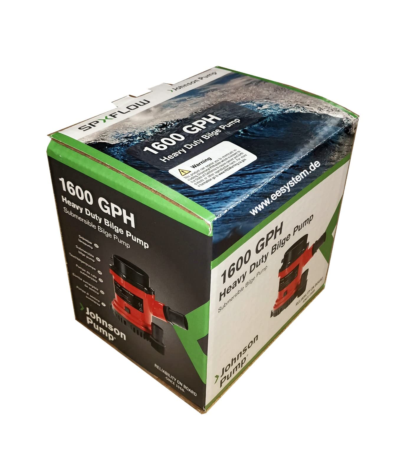 Pompe de cale Johnson SPX L450. 12v, en promotion
