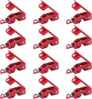 Circuit Breaker Lockout Device, 12 Pack Tagout Breaker Box Lock for Standard Single and Double Toggles