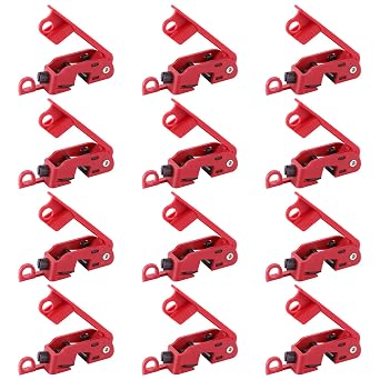 Circuit Breaker Lockout Device, 12 Pack Tagout Breaker Box Lock for Standard Single and Double Toggles