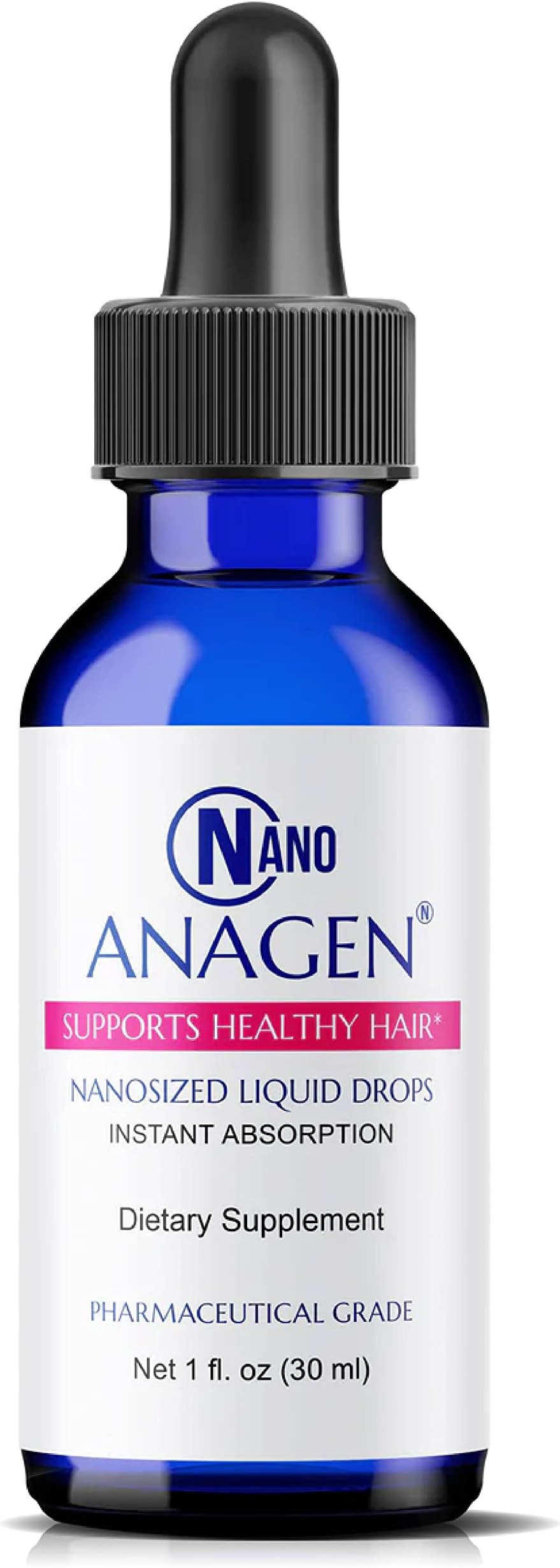 NANO ANAGEN, Stimulates hair follicle growth & repair, prevents thinning. Oral application, RAPID ABSORPTION, great taste, easy to use, 30 servings per bottle.