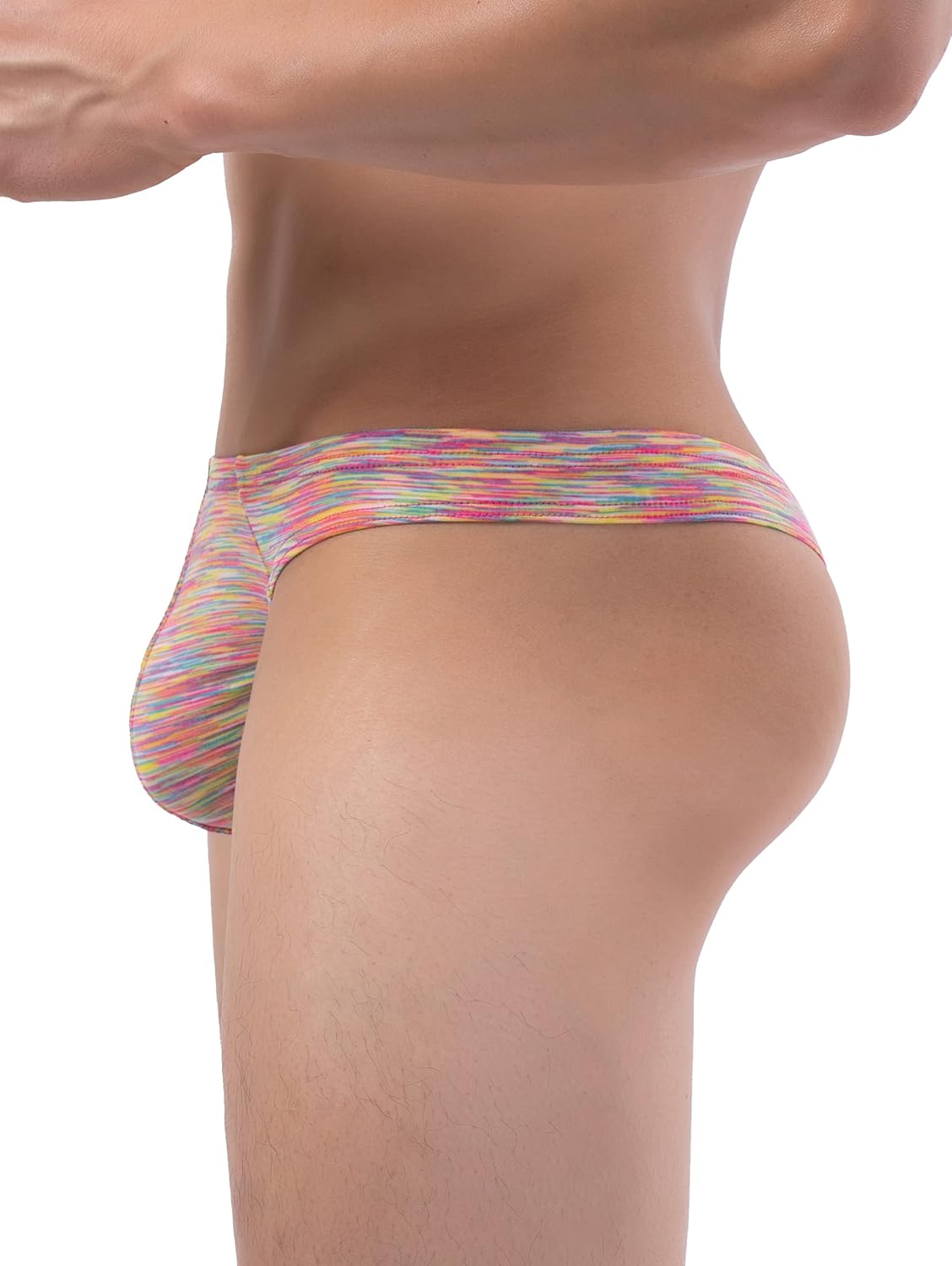 iKingsky Men's Quick-dry Bulge Thong Colorful T-back Underwear Stretch Sporty Under Panties for Men - Image 5