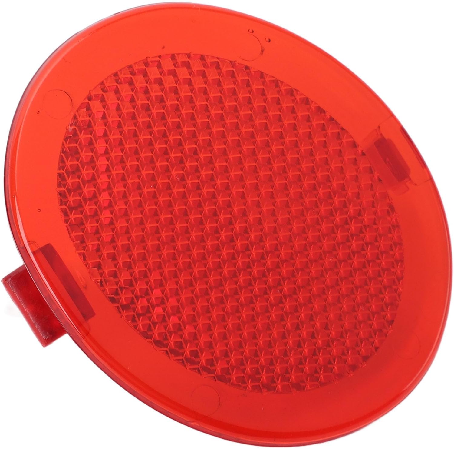 Tbest Round Red Door Reflector Lens,Interior Front Door Trim Reflector Lens 22612756 Inside Door Red Reflector for 1999 to 2005