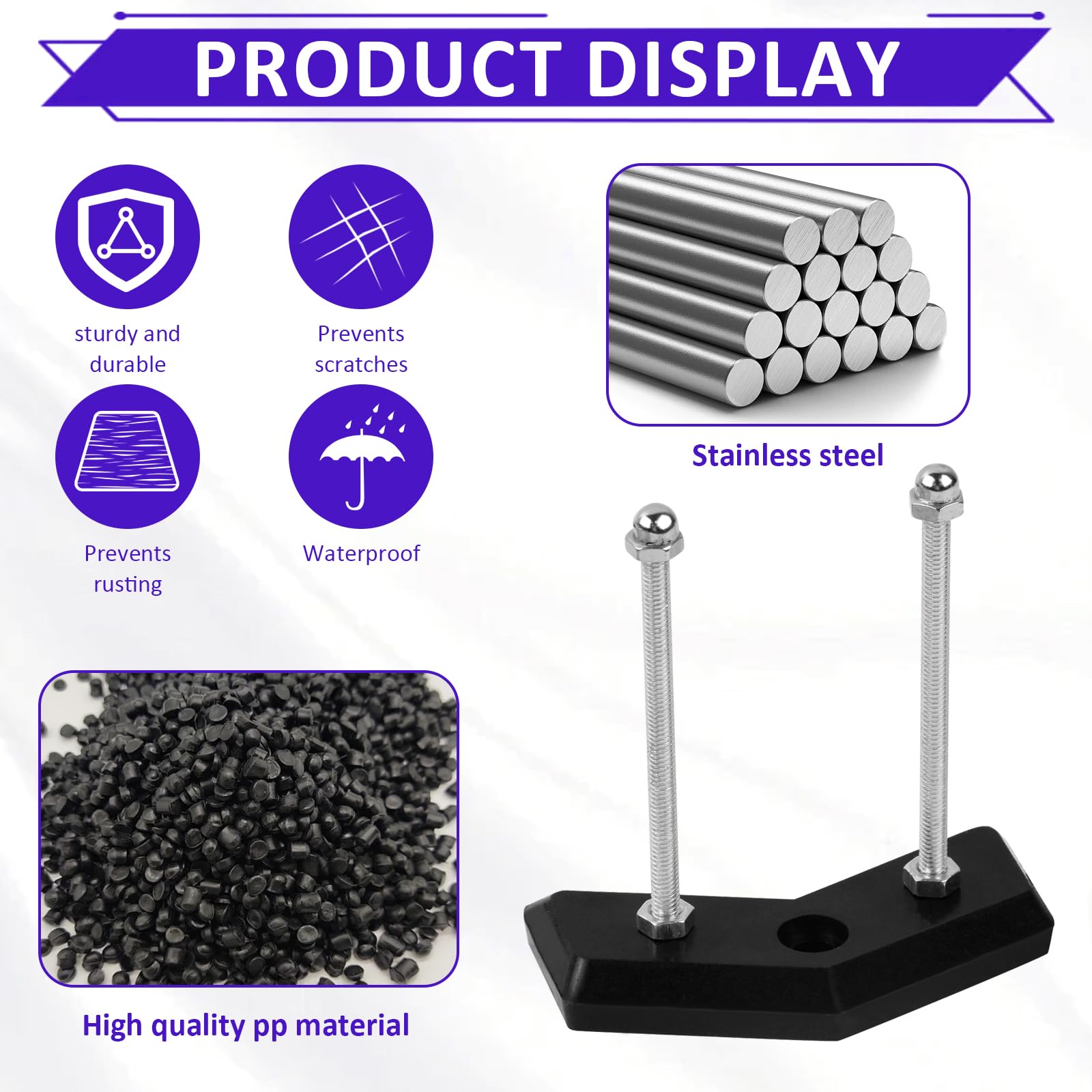 Soporte de Pared para Monopatín Estante Montado en la Pared 2 Piezas Negro