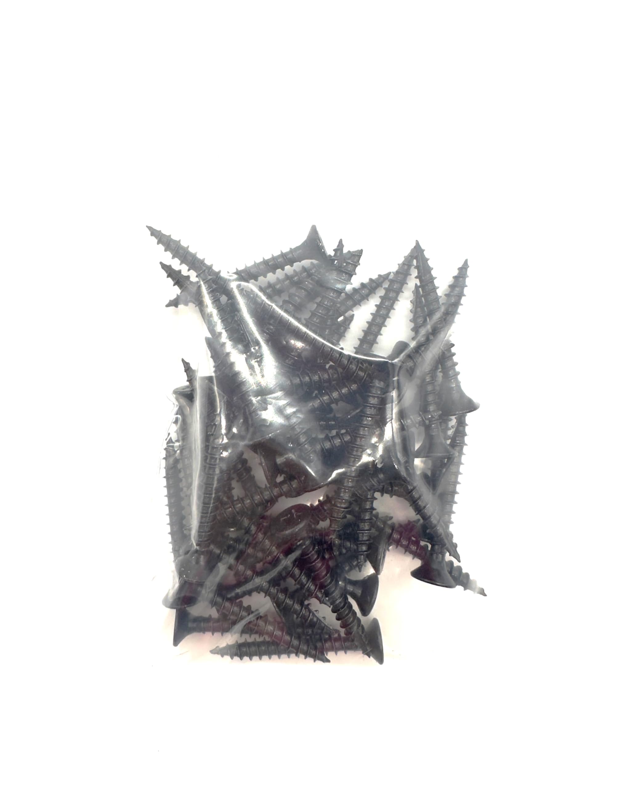 50 PCS Black Wood Screws (5mm x 40mm) Double Countersunk Multi Purpose Organic Woodscrews - Image 2