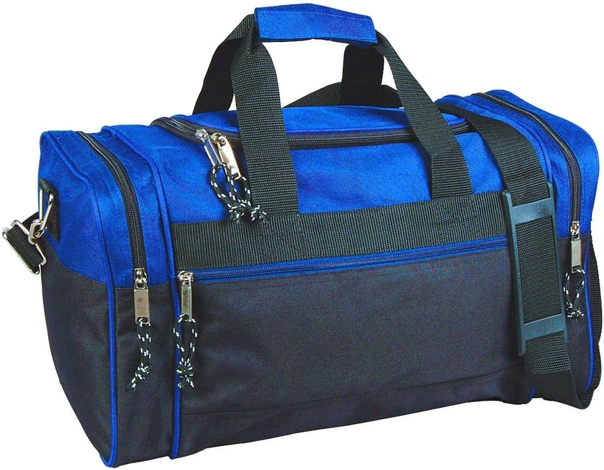 17" Blank Duffle Bag Duffel Travel Camping Outdoor Sports Gym Accessories Bags (17" - Royal)