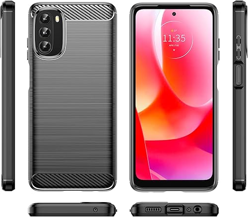 Miniatura 3 de Yuanming Funda para Moto G 5G funda para Motorola G 5G 2022 con protector de pantalla HD flexible absorción de golpes funda protectora de goma suave