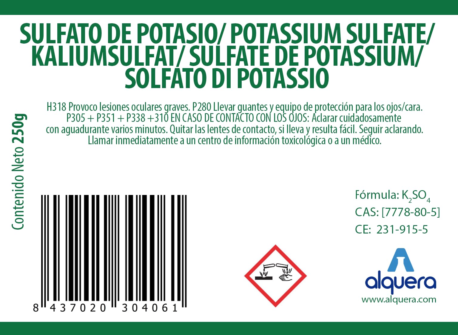 Solfato di Potassio (250g)