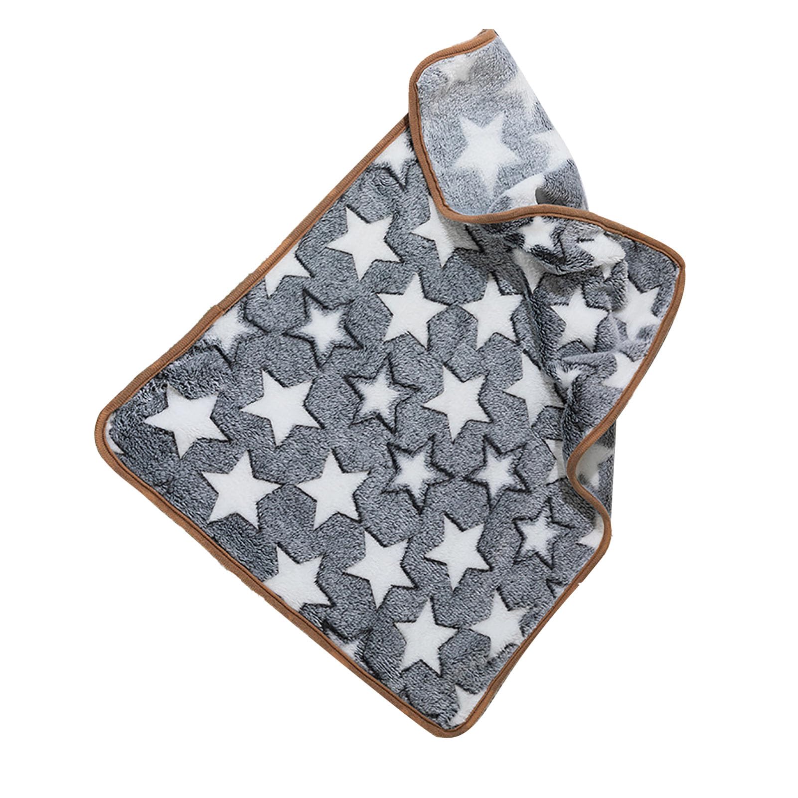 Manta Gris para Mascotas, Cálida Felpa para Mascotas, Suave Y Cómoda, con Patrón de Estrellas, Mantas para Perros Y Gatos, Manta para el Hogar, Sofá, Perros, Cachorros,(XL-Manta Estrella Gris)