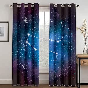 Lot De 2 Occultants Rideaux 91.5x214cm (LxH) Vert Thermiques