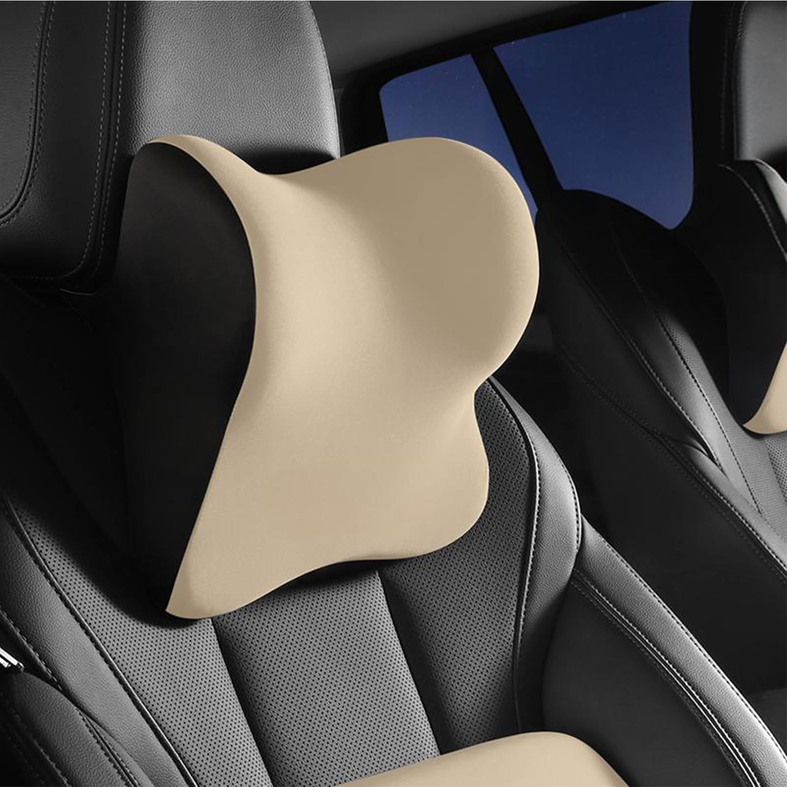 ZAOYUNS 2 Pack Car Headrest Pillow for Audi S4 B7 Avant Wagon 8ED 2004-2009 Car Headrest Pillow Breathable Memory Foam Car Headrest Pillow Car