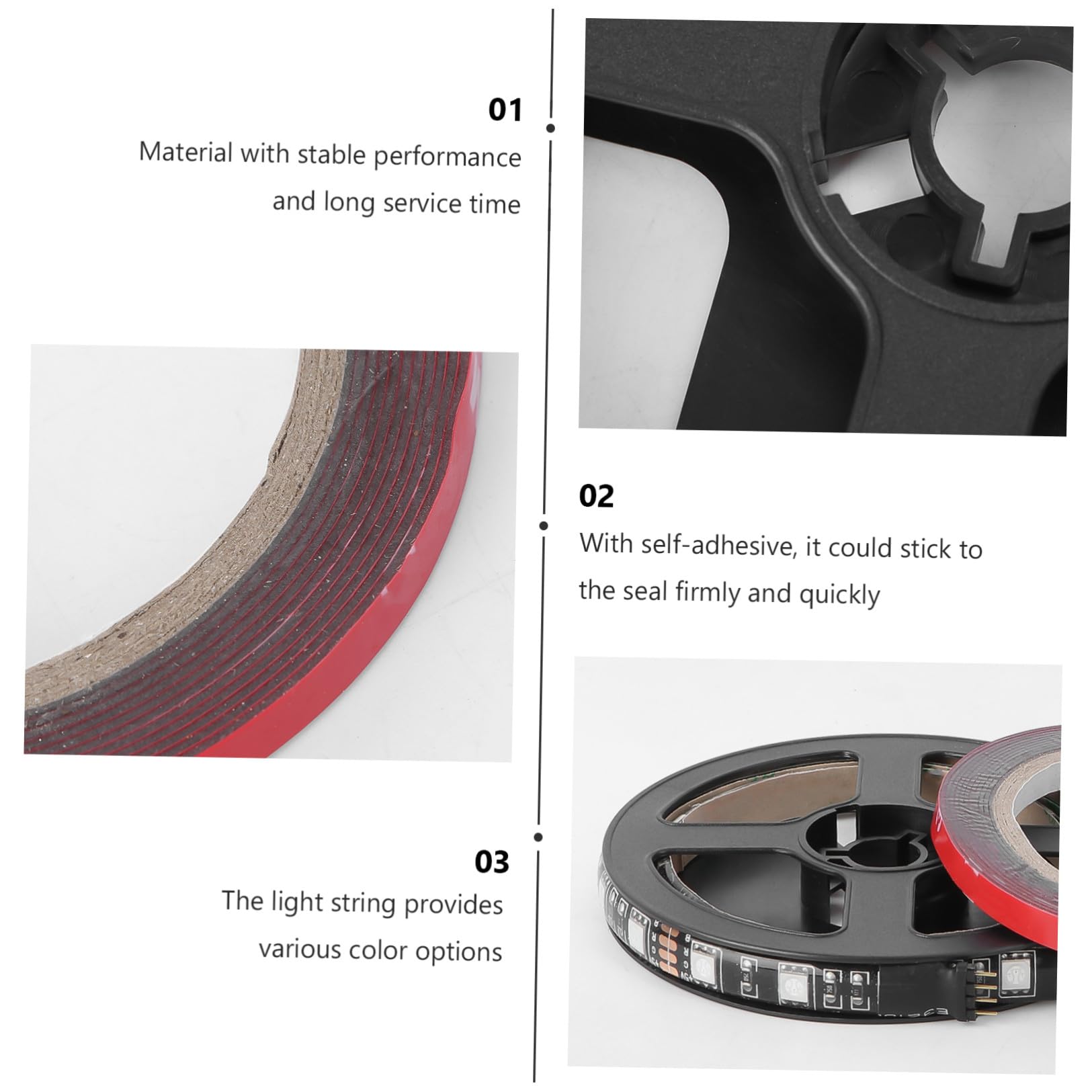Striscia Luminosa per Monopattino Elettrico, Luci Monopattino senza Abbagliare, Autoadesiva, Ricambio Decorativo per Scooter