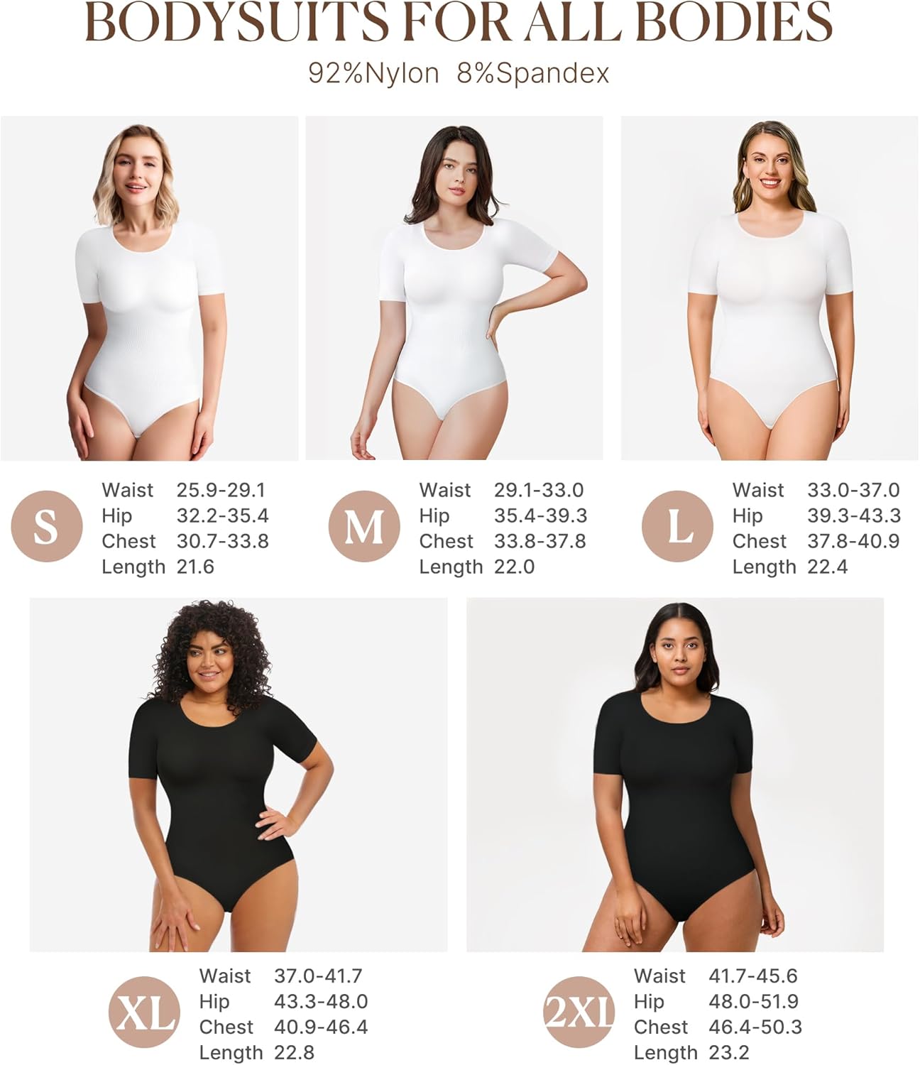 BRABIC Womens Bodysuit Shapewear for Tummy Control Seamless Sleeveless Tank Tops Body Shaper - Image 5