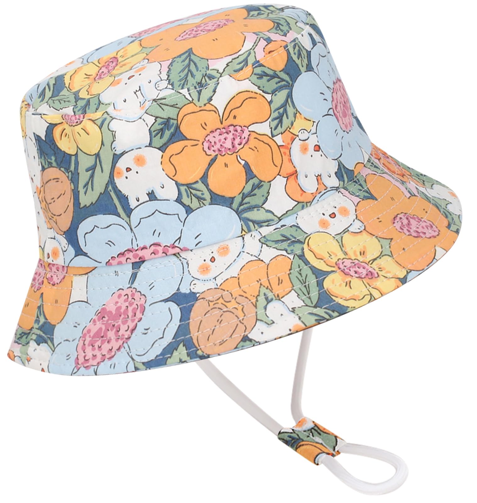 Malaxlx Baby Kinder Sonnenhut Fischerhut Sommerhut Strandhut UV Schutz Bucket Hat Eimer Hut für Mädchen Jungen