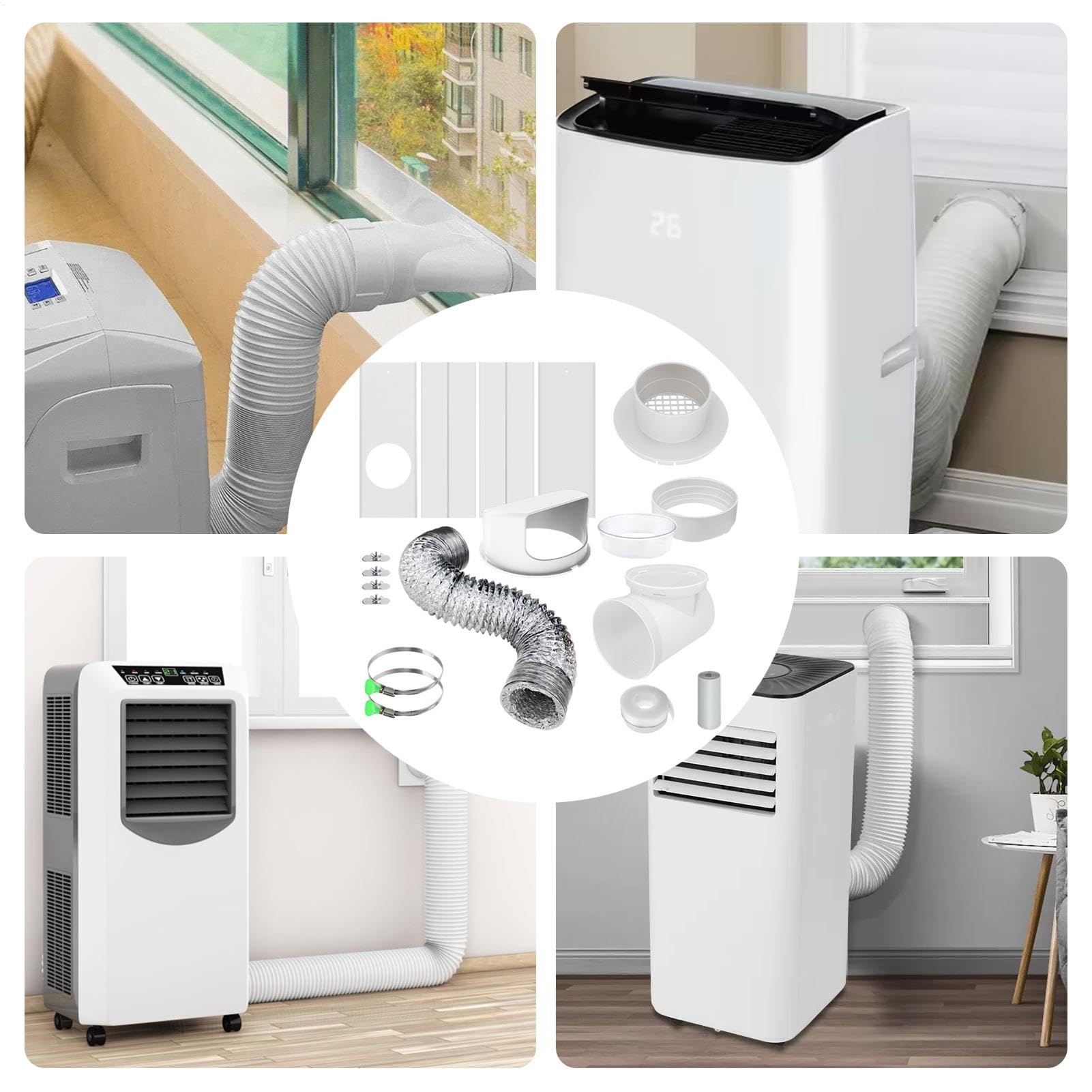 Kit de ventilación para secadora, lámina de aluminio, ventilación