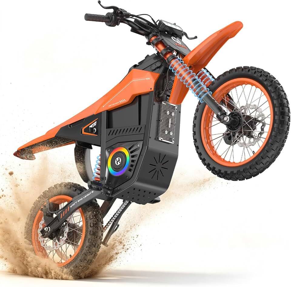 Electric Dirt Bike for Adults, 4000W Peak Mountain Ebike