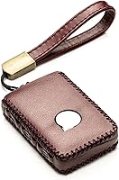 Vista 6 de Vitodeco Funda de cuero genuino para llavero compatible con Volvo XC40, XC60, XC90, S90, S60, V60, V90 2019-2024 (4 botones, moca)