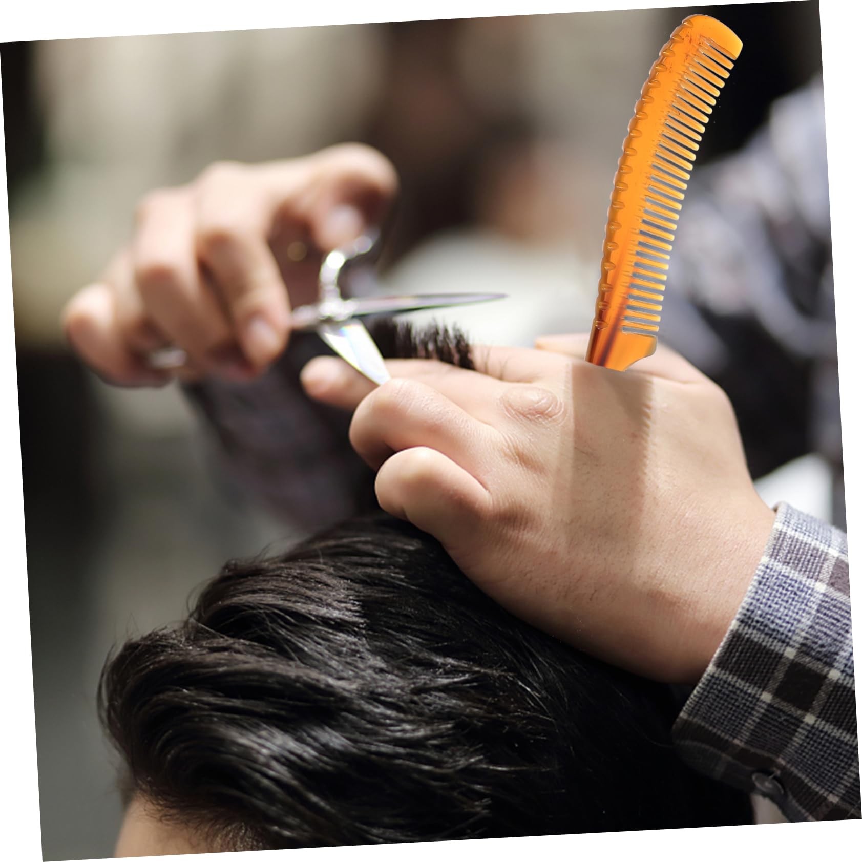 5pièces Peigne Démêlant Corne De Pour Peigne à Dents Fines Portable Anti- Et Pour Maison