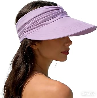 Sun Hat Women Sun Beach Visor Cap UV Protection Summer Wide Brim Hat for Sports Beach Golf Tennis Hiking