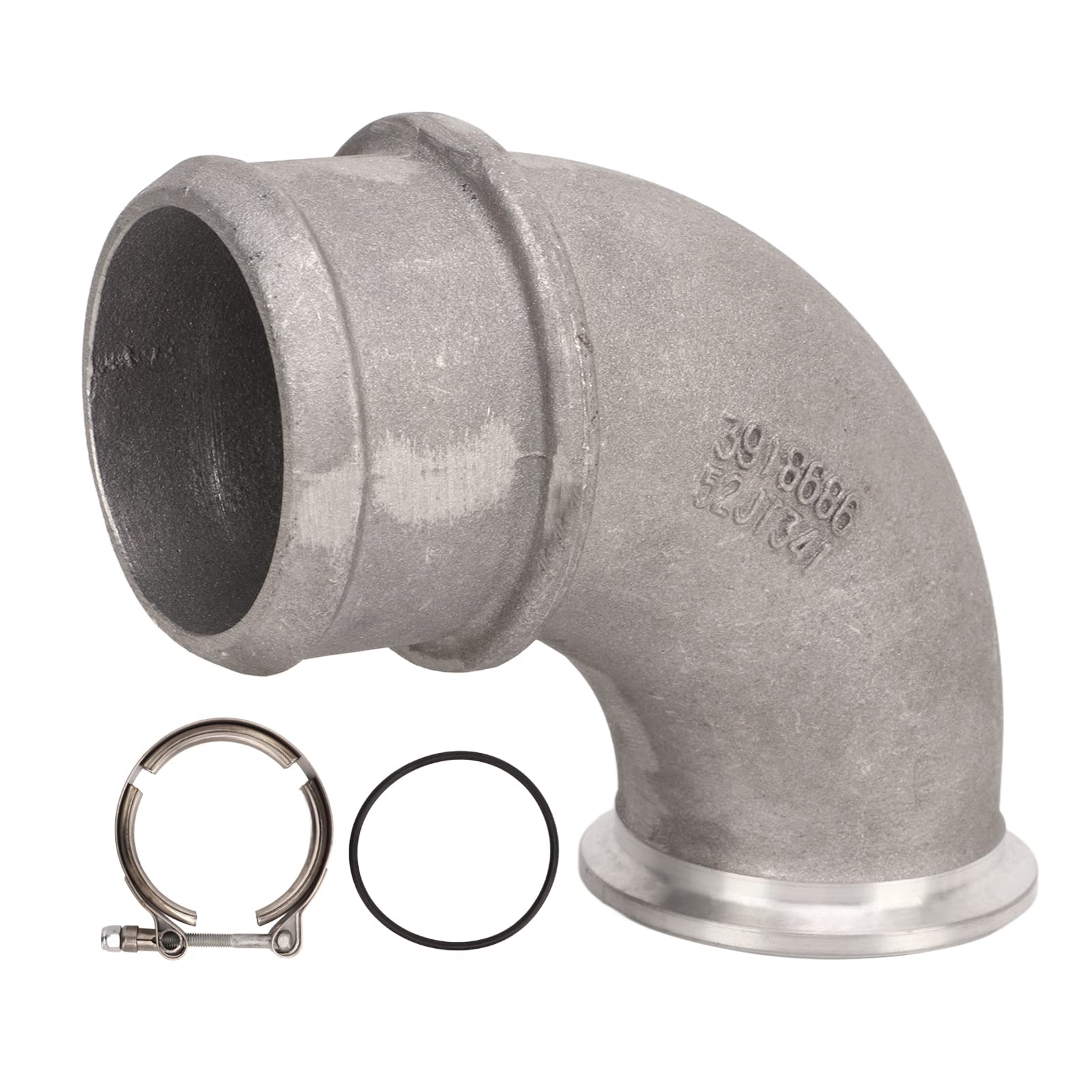 Akozon Turbocompresseur Outlet ELBOW Aluminium ALLIAGE FIABLE ROPIGE TURBO TURBO TURBE ELBOW AIR TRANSFERT