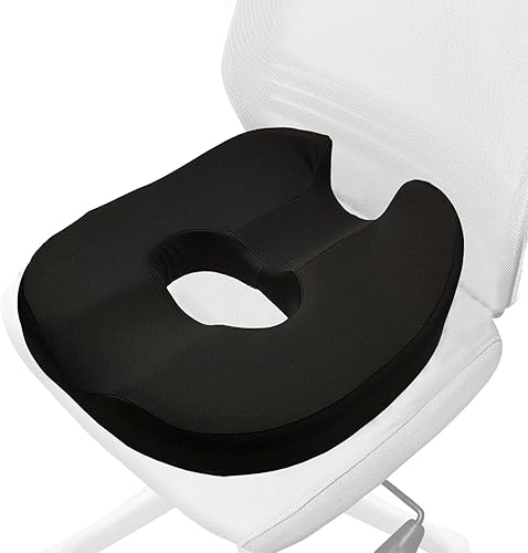 cerbass Ergonomic Donut Pillow Hemorrhoid Tailbone Cushion Memory Foam Seat Cushion Pain Relief for Coccyx, Prostate, Sciatica, Pelvic Floor,