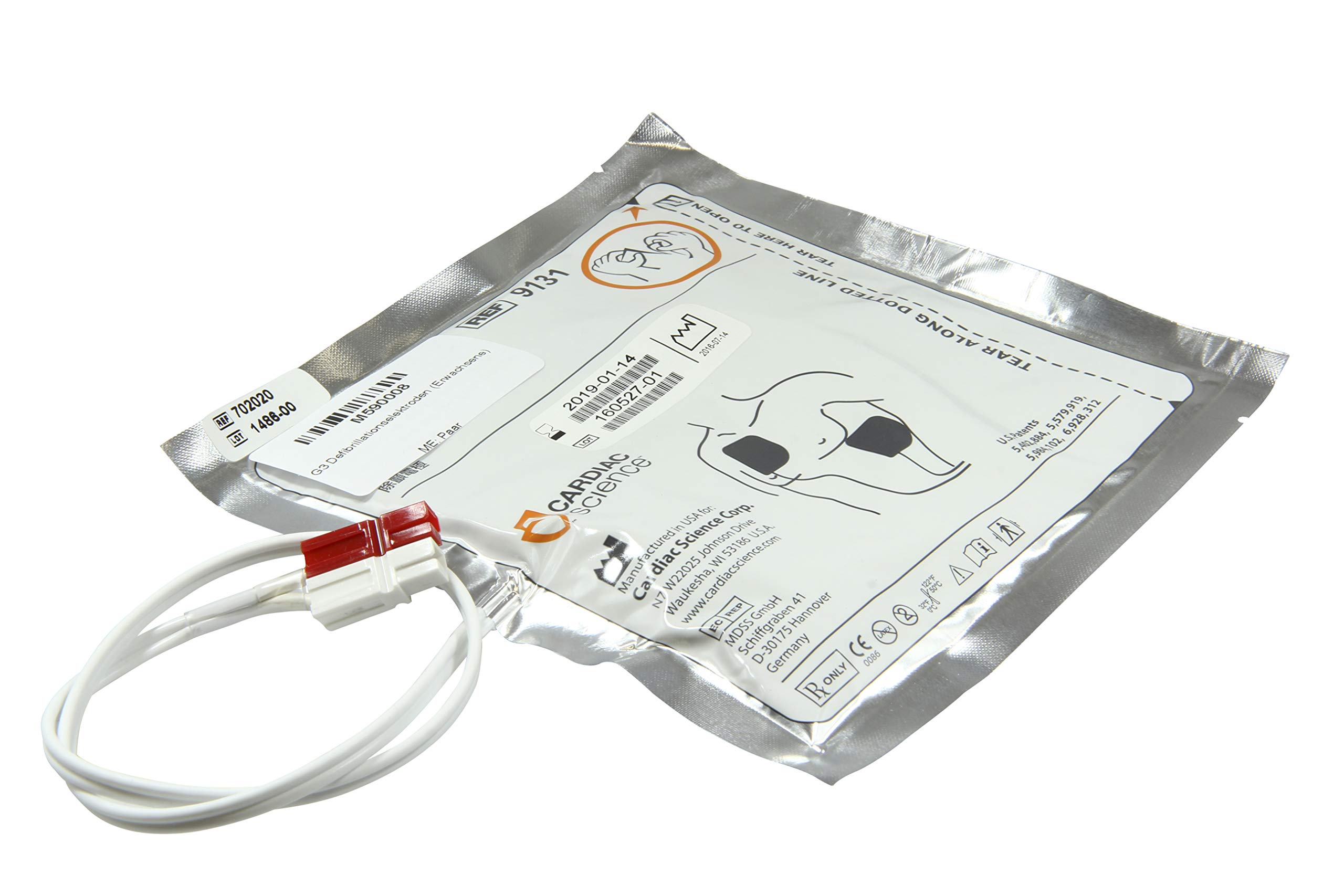AccuCell Original Defi-Elektroden Pads Cardiac Science PowerHeart AED G3