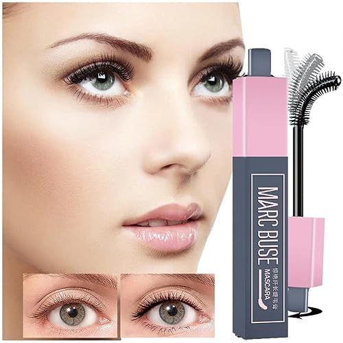 Miniatura 2 de Paquete de 2, maquillaje de rímel impermeable ajustable, pestañas gruesas de volumen y longitud, pestañas voluminizadoras, para construir, alargar,