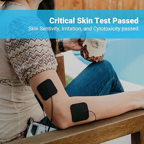 Miniatura 4 de iReliev Paquete económico de electrodos TENS  EMS Pads 40 2 x 2 pulgadas gel súper pegajoso de alta calidad