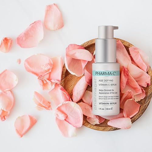 Miniatura 4 de Pharmagel Pharma-C Suero vitamínico | Suero facial antiedad | Suero facial antiarrugas | Removedor de manchas de edad para la cara - 1 onza