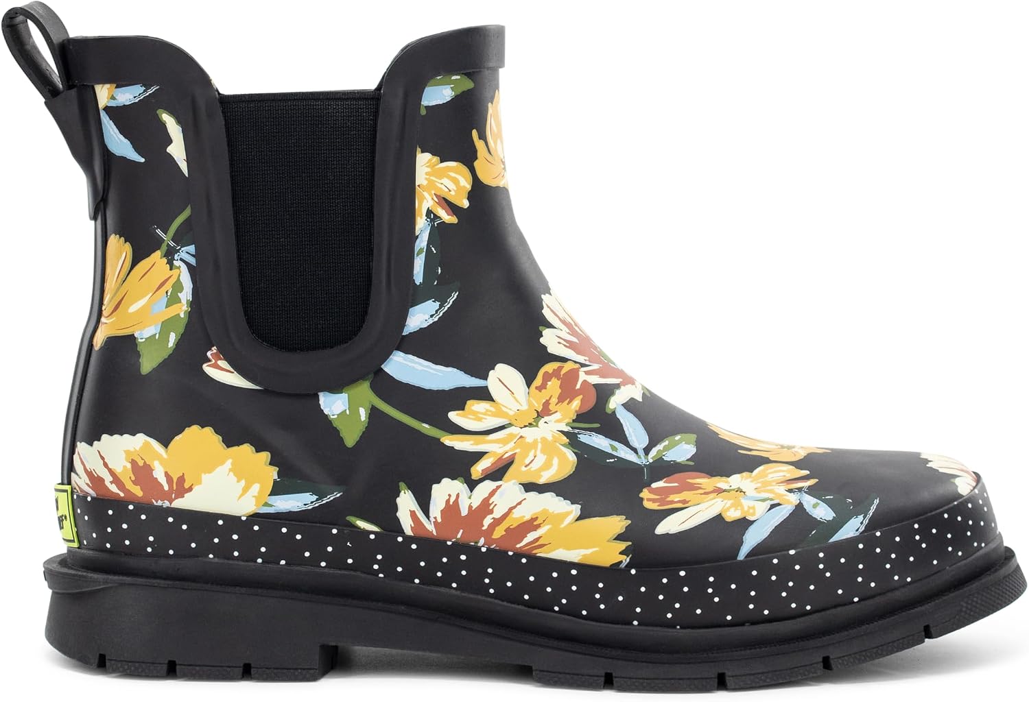 Western Chief Women's Waterproof Chelsea Ankle Rain Boot with Elastic Gore and Rubber Lug Outsole – Stylish and Functional for Rainy Days