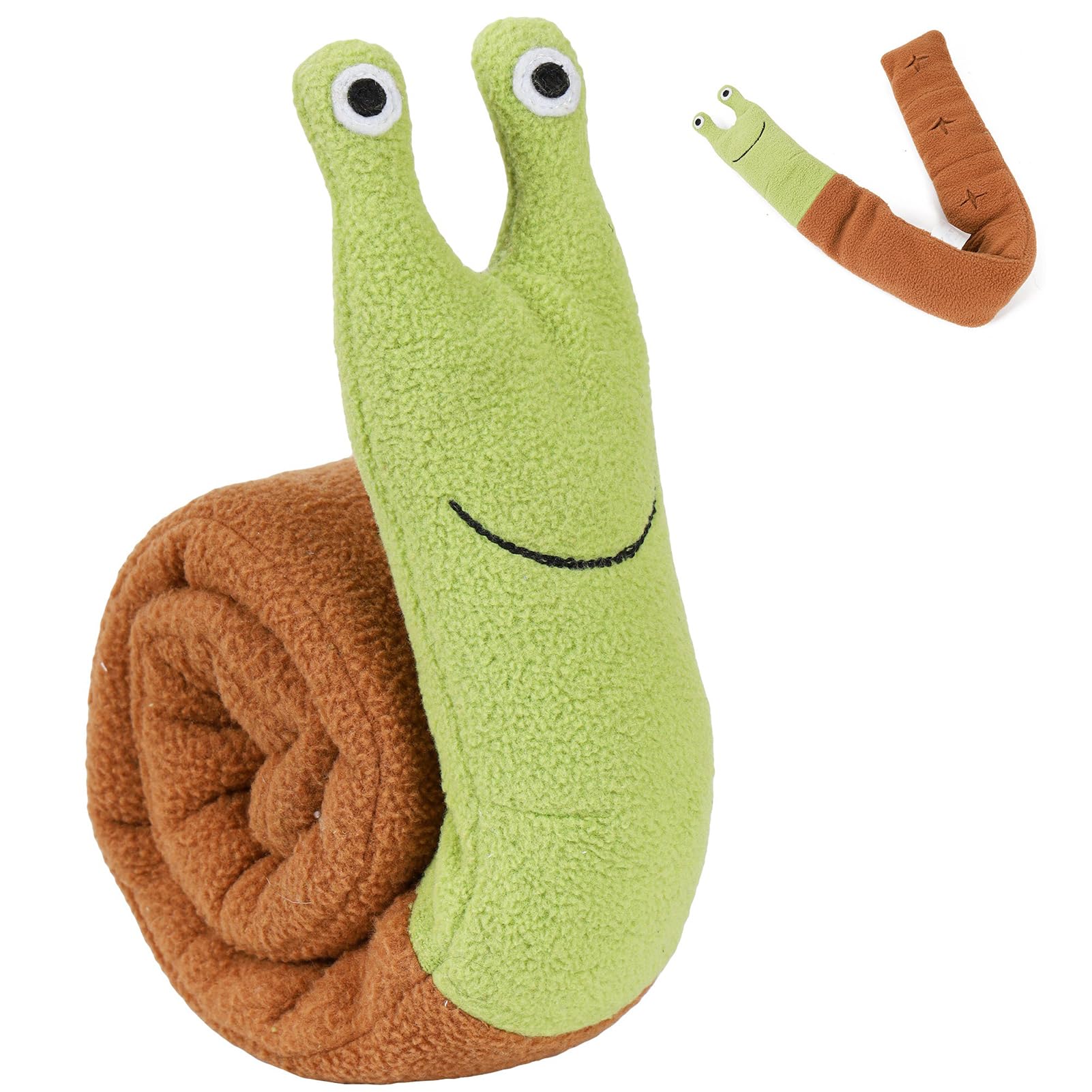 Wagorific Snuffle Dogs Toys Plush Stuffed Puppy Toy with Squeaky Treat Hide for Large, Medium, Small Dogs and Puppies Slow Feeder, Machine Washable,