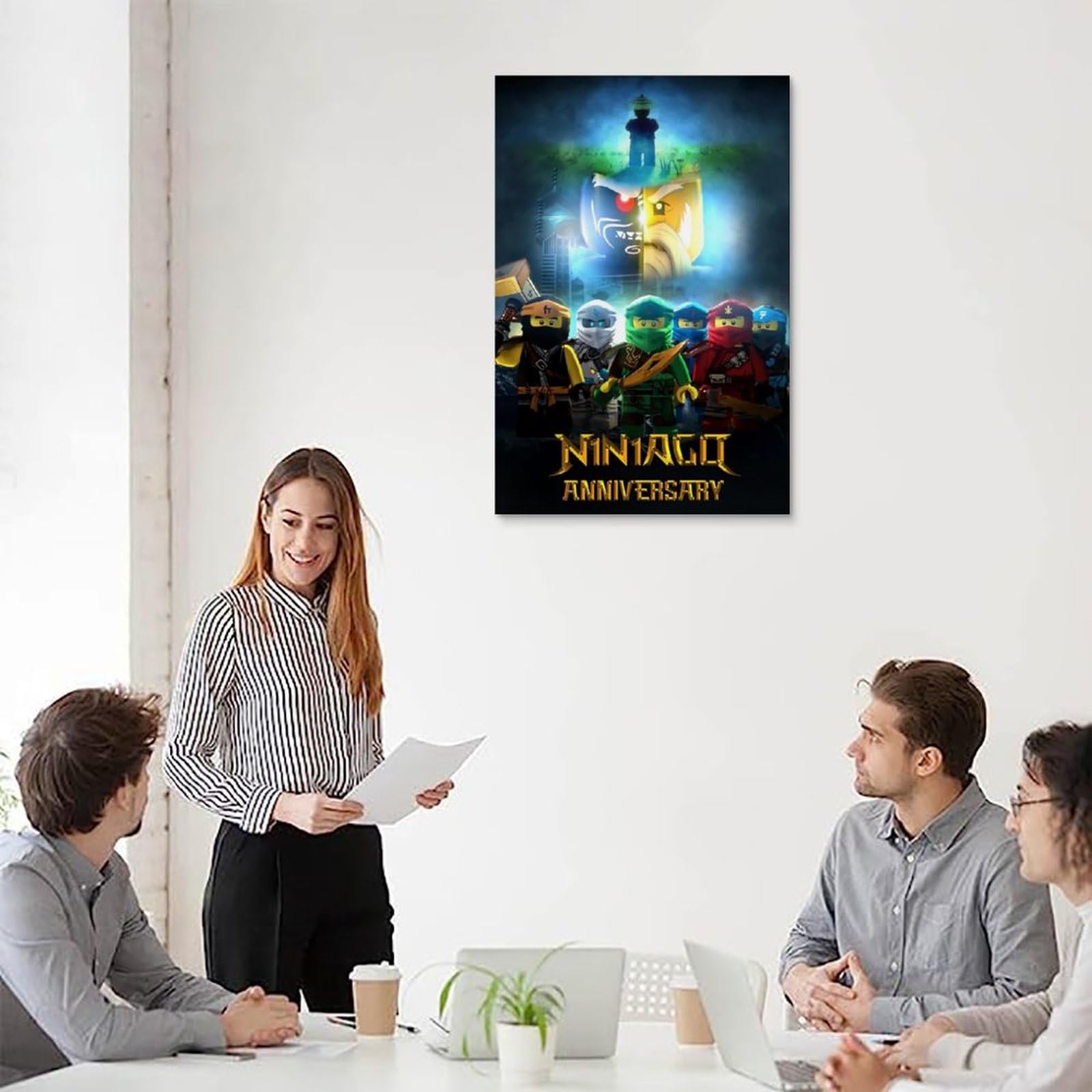 LFQYEOUHOU Ninjago prachtige anime canvasposter, muurkunst decoratief schilderij slaapkamer schilderij posters, 30 x 45 cm, niet-frame-stijl LFQYEOUHOU Ninjago prachtige anime canvasposter, muurkunst decoratief schilderij slaapkamer schilderij posters, 30 x 45 cm, niet-frame-stijl