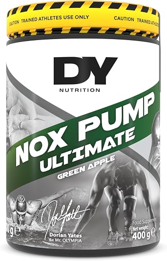 DY Nutrition - مضخة أكاسيد النيتروجين قبل تجريب، 400 جرام من المكملات الغذائية التفاح الأخضر، مع التحلية