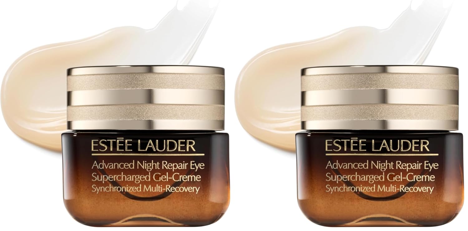 Estée Lauder Advanced Night Repair Eye Supercharged Gel-Cream Synchronized Multi-Recovery | Under Eye Cream for Dark Circles,0.5 Fl Oz,(Pack of 2)