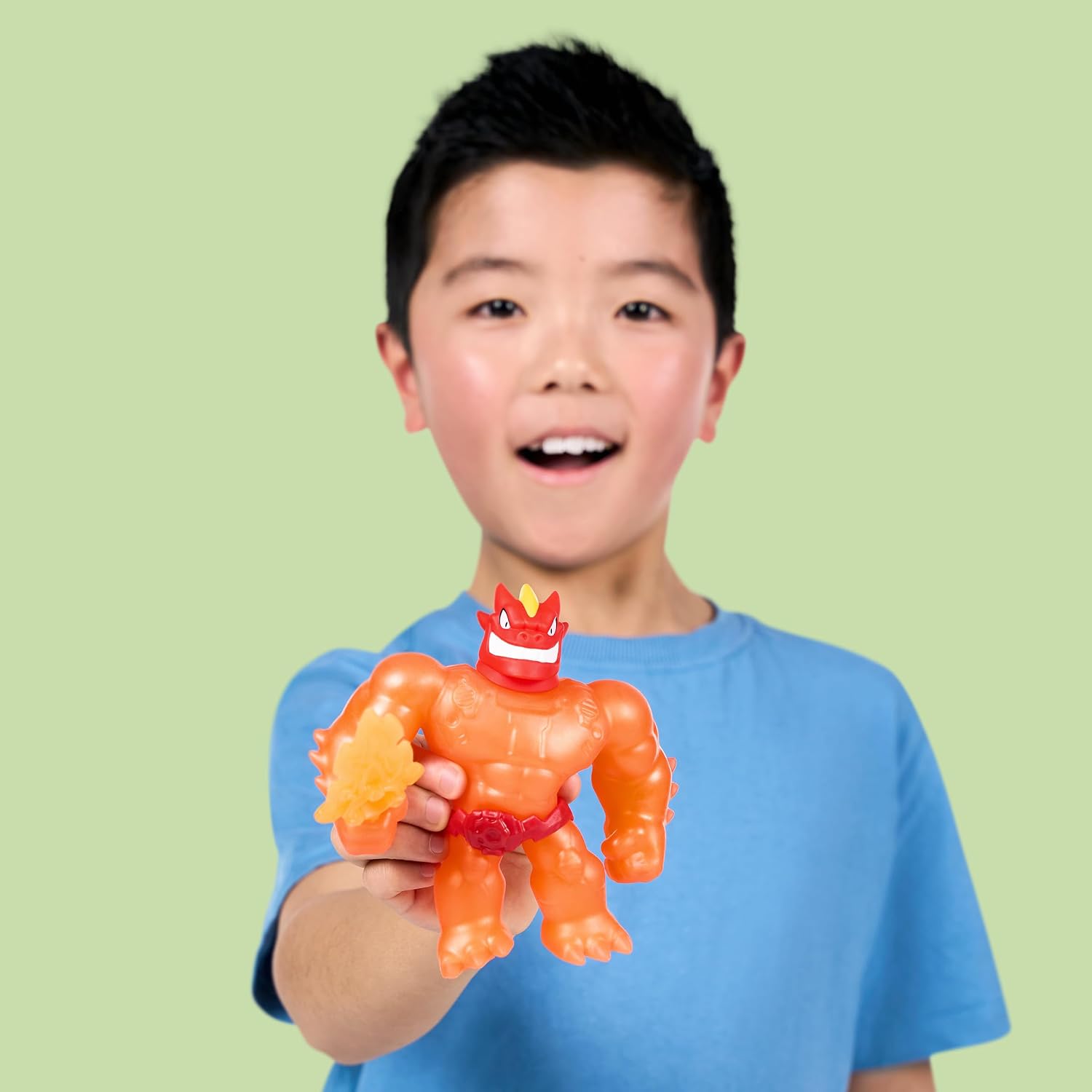Heroes of GOO JIT Zu Meteor Madness Battle Blazagon Collectable Action Figure with Unique Crunching Slime Filling & Flame Sword Haptic Toy image 4